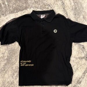 Bape Black Polo Shirt